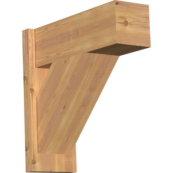Ekena Millwork Traditional Block Smooth Outlooker, Western Red Cedar, 7 1/2"W x 20"D x 20"H OUT08X20X20TRA05SWR - main